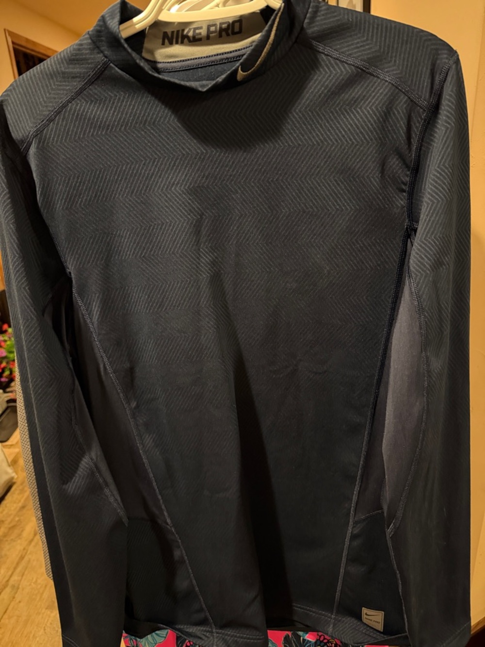 Nike Pro Men's Long Sleeve Performance Top - Navy